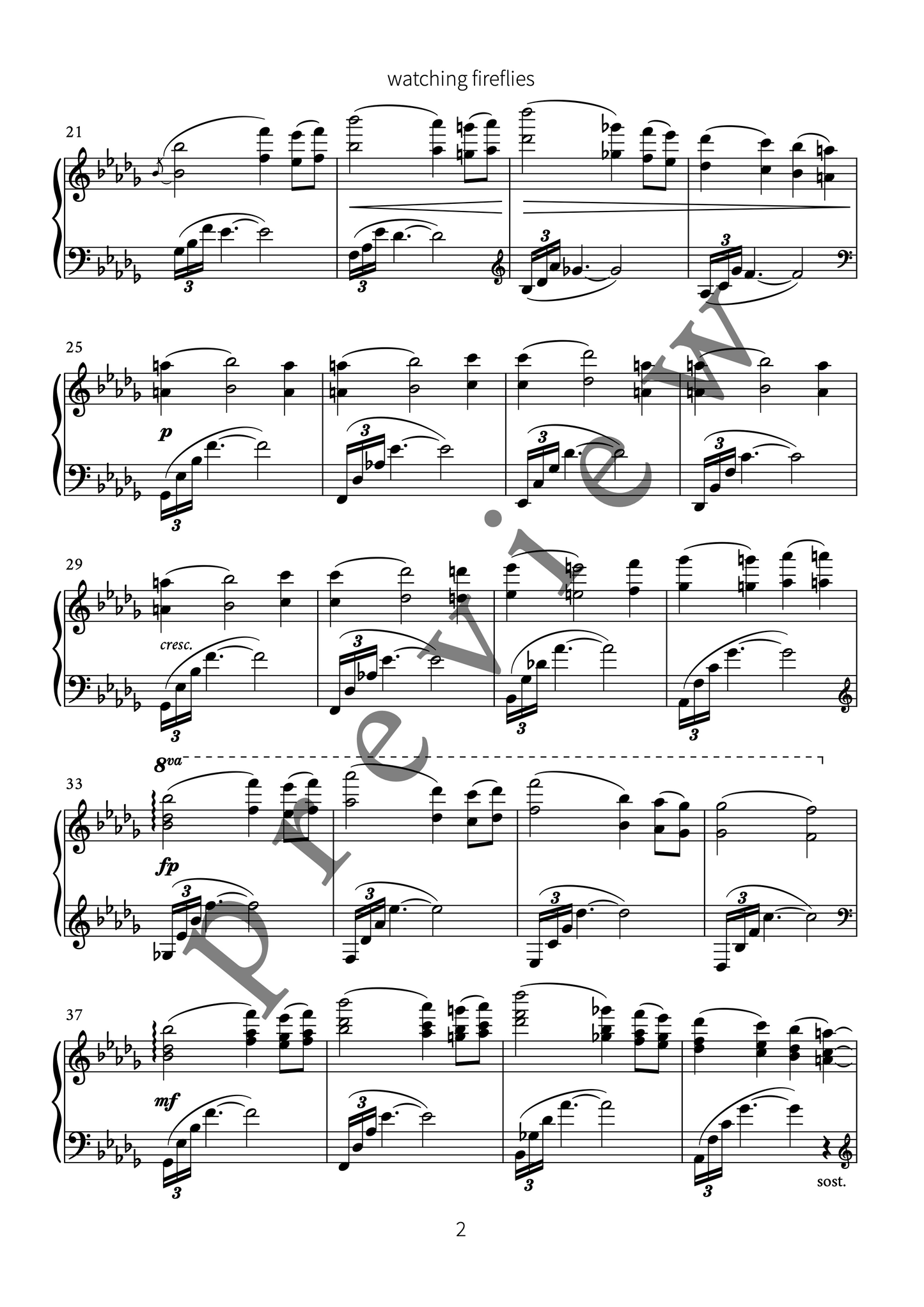 watching fireflies (for piano)