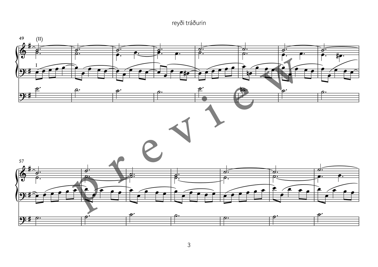 reyði tráðurin (for organ)