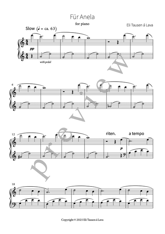 Für Anela (for piano)