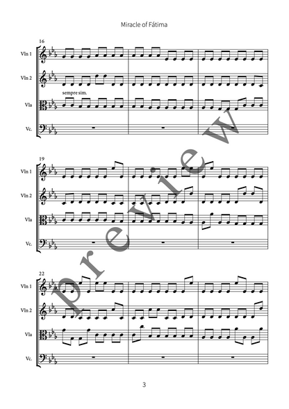 Miracle of Fátima (for string quartet)