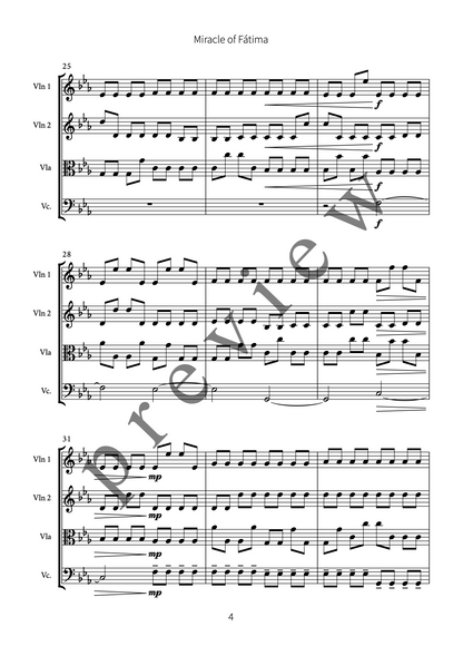 Miracle of Fátima (for string quartet)