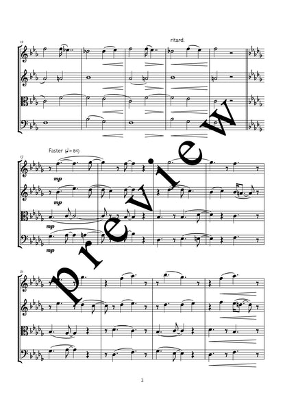 Growing Apart (for string quartet)
