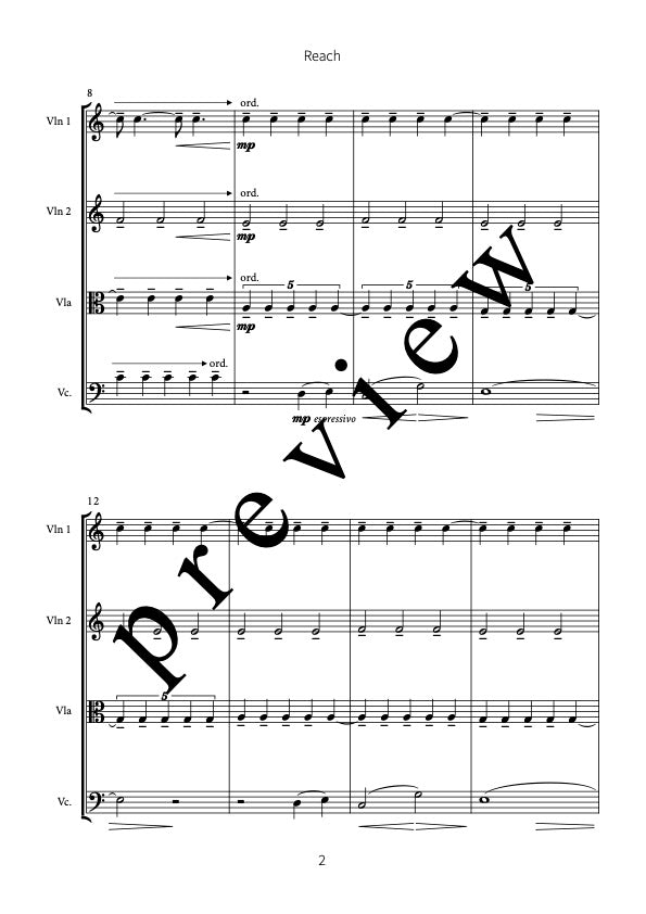 Reach (for string quartet)