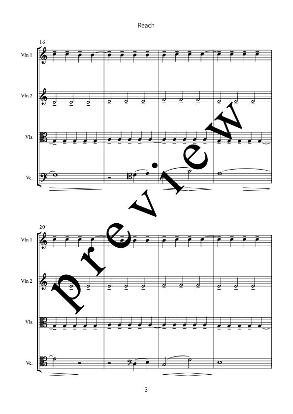 Reach (for string quartet)