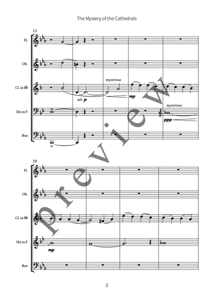 The Mystery of the Cathedrals (for wind quintet)