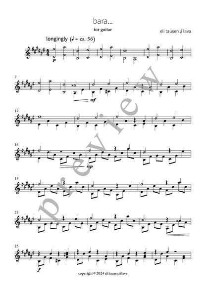 bara... (for guitar)