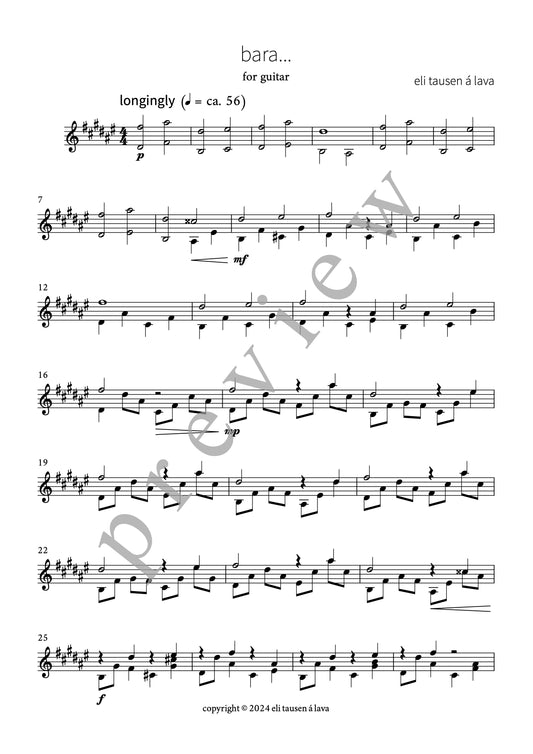 bara... (for guitar)