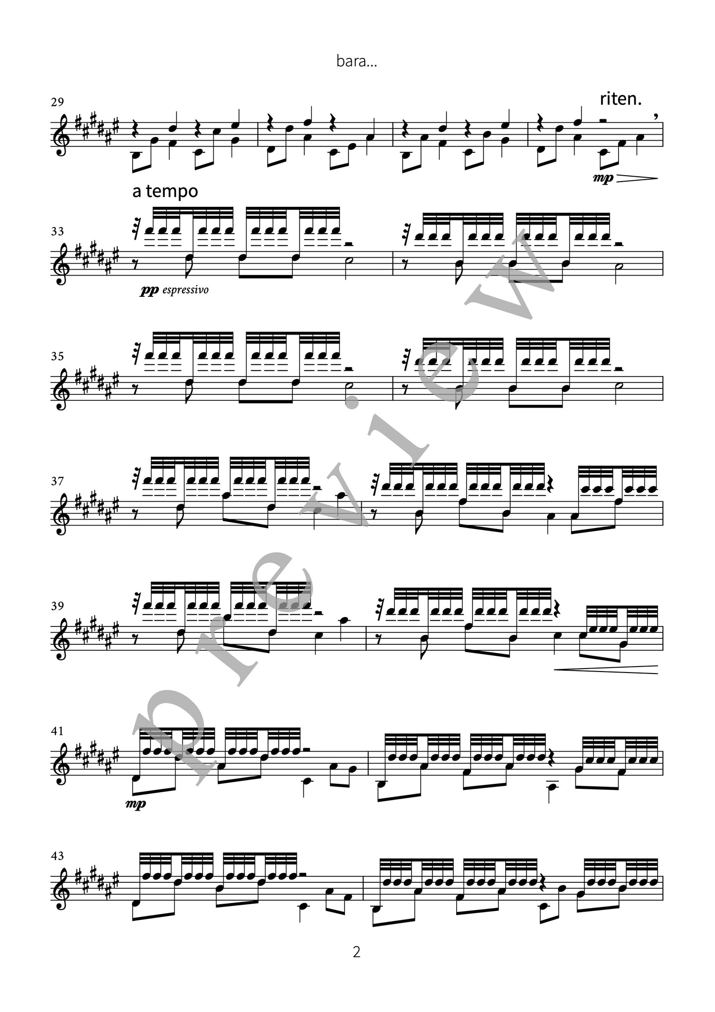bara... (for guitar)