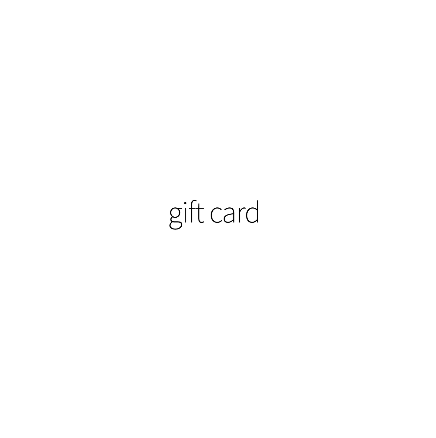 gift card